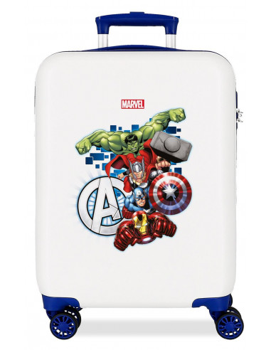 TROLLEY ABS 55CM.4R. AVENGERS ATTACK BLANCO